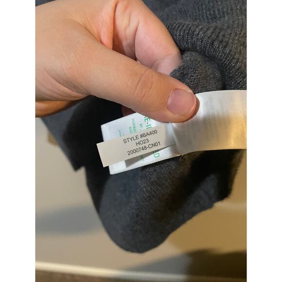 J. Crew 100% Cashmere Classic-Fit Crewneck Sweater SZ SMALL Charcoal Gray $148 - Picture 7 of 9